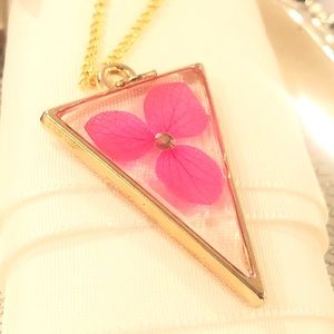 Pink petal pendant